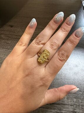 Moon & Star adjustable ring